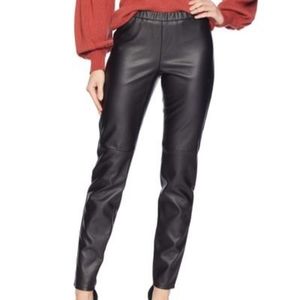 Michael Kors faux vegan leather pleather leggings pants 10